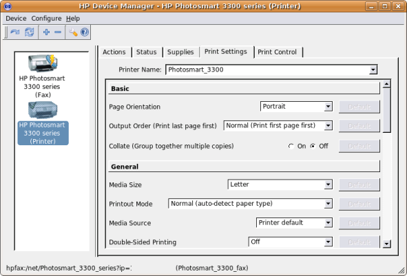 Print Settings